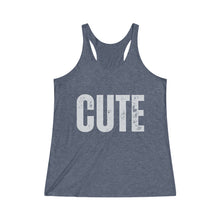 Load image into Gallery viewer, CUTE Women&#39;s Tri-Blend Racerback Tank
