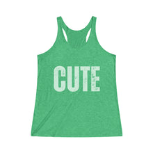 Load image into Gallery viewer, CUTE Women&#39;s Tri-Blend Racerback Tank
