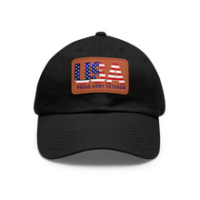 Load image into Gallery viewer, USA VET Hat with Leather Patch (Rectangle)
