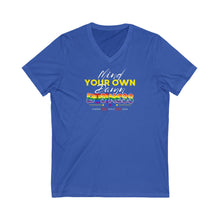 Load image into Gallery viewer, Mind Your Own Damn Business V-Neck Tee
