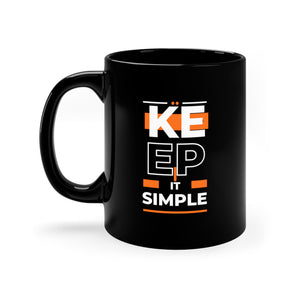 Keep It Simple 11oz Black Mug
