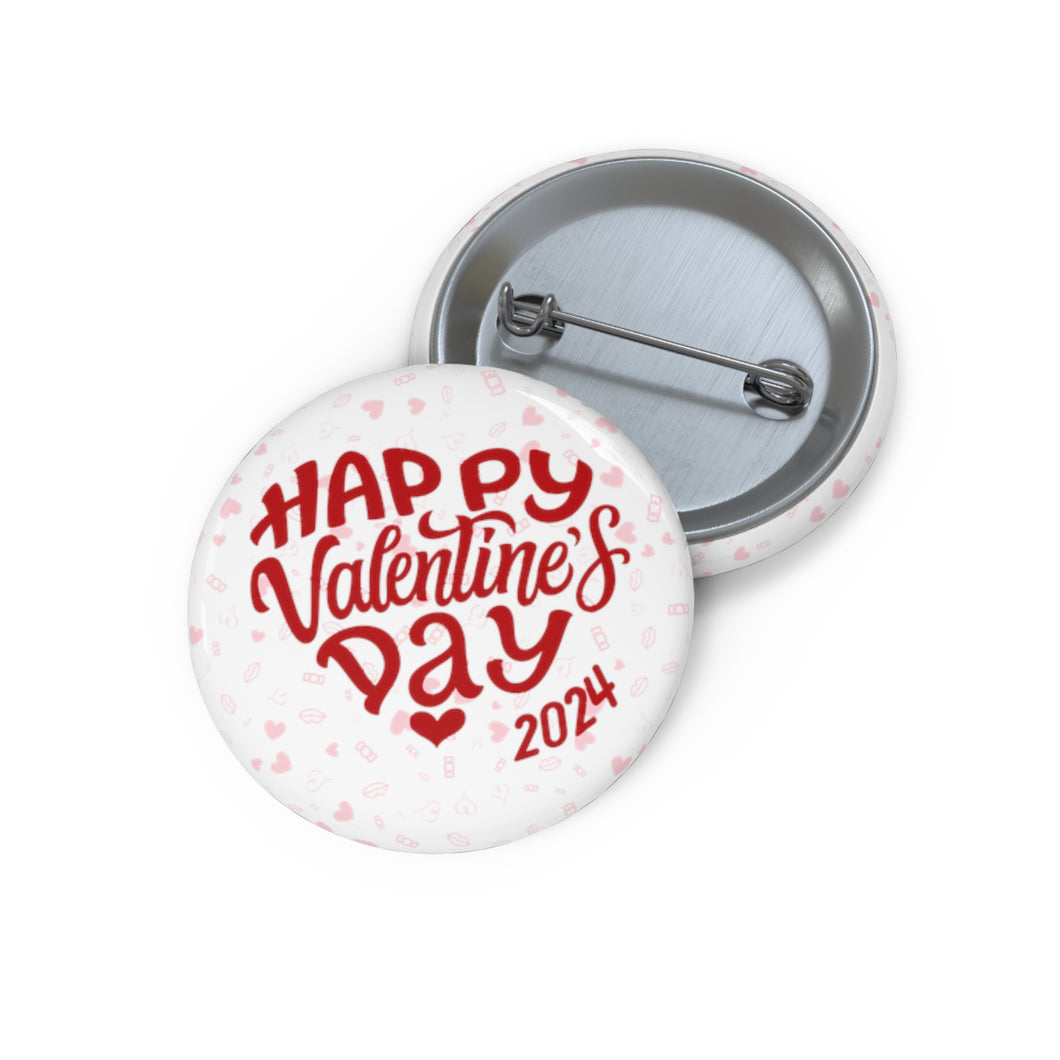 Valentine's Day Pin Button