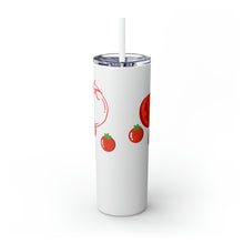 Load image into Gallery viewer, Tomato Skinny Tumbler with Straw, 20oz
