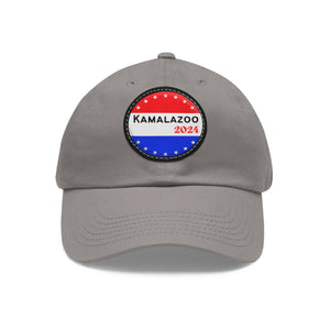 Kamalazoo Dad Hat with Leather Patch (Round)