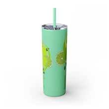 Load image into Gallery viewer, Lime Skinny Tumbler with Straw, 20oz
