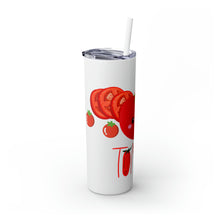 Load image into Gallery viewer, Tomato Skinny Tumbler with Straw, 20oz

