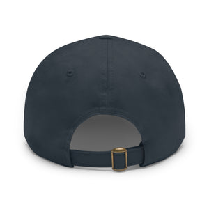 Harris/Walz Dad Hat with Leather Patch (Round)