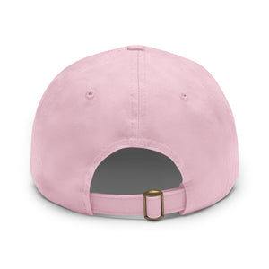 Harris/Walz Dad Hat with Leather Patch (Round)