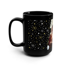 Load image into Gallery viewer, Santa Black Mug, 15oz
