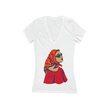 Load image into Gallery viewer, Vintage Jersey Short Sleeve Deep V-Neck Tee
