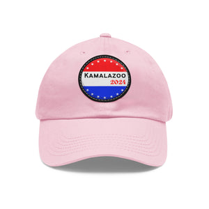 Kamalazoo Dad Hat with Leather Patch (Round)