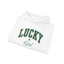 Load image into Gallery viewer, St. Patrick&#39;s Day Lucky Girl Hoodie
