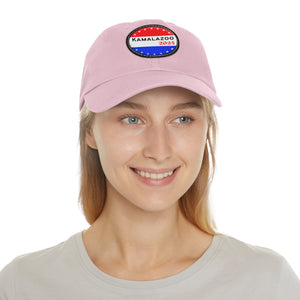 Kamalazoo Dad Hat with Leather Patch (Round)