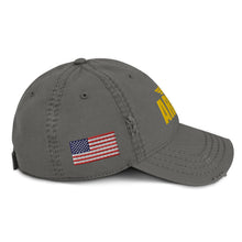 Load image into Gallery viewer, Army Distressed Hat
