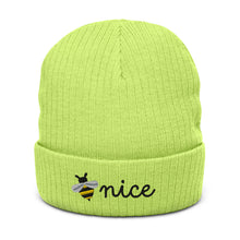 Load image into Gallery viewer, Be Nice Ribbed knit beanie
