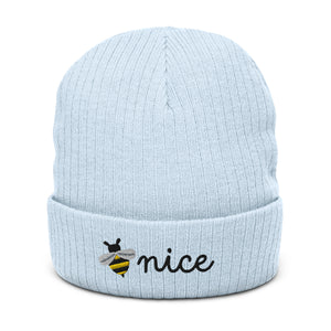 Be Nice Ribbed knit beanie