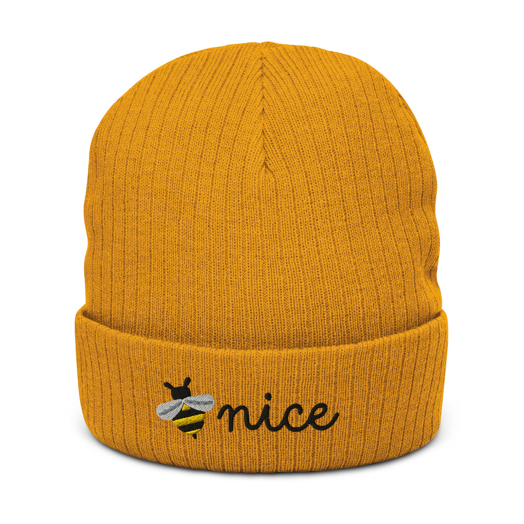 Be Nice Ribbed knit beanie